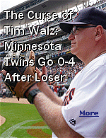 Governor Tim Walz cheered on the Minnesota Twins at their opening game versus the St. Louis Cardinals, and predicted his team would go undefeated. The Twins lost that game and the next two as the Cardinals swept the three-game series. The humiliation continued, when the Twins were blown out (9-0) by the Chicago White Sox, a team that set a new record last year for most losses in a season. The Twins are now 0-4 since Walz cursed them with his presence. 